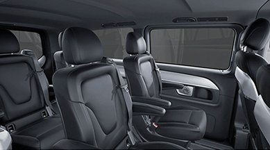 Individual rear seats in the Mercedes-Benz V-Class